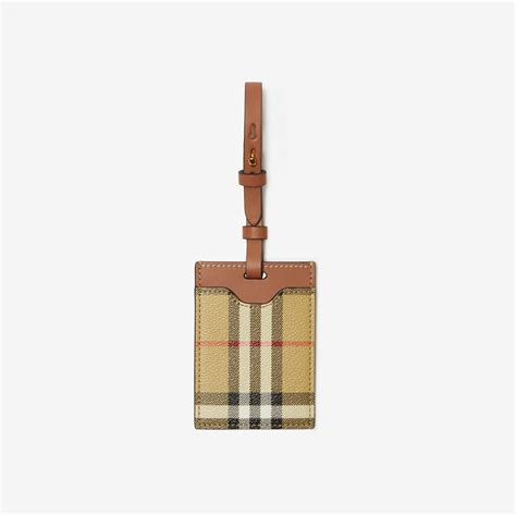 burberry london luggage tag|Check Luggage Tag in Archive beige .